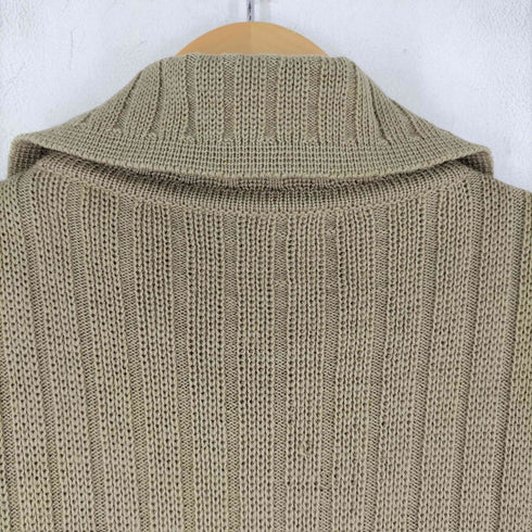 ニット切り替え スエード ジップアップジャケット メンズ